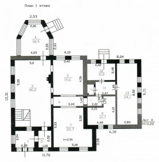 Коттедж  318,3 кв. м с участком 1 200 кв. м в дер. Аро